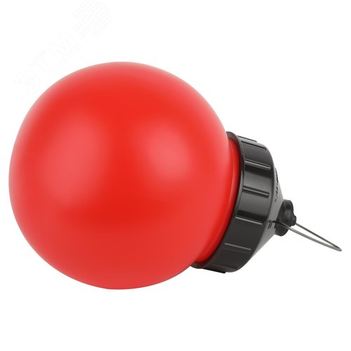Светильник НСП 01-60-003 подвесной Гранат полиэтилен IP44 E27 max 60 Вт шар красный - фото 6