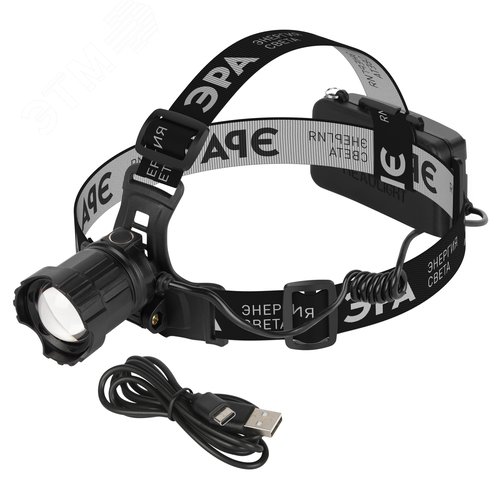 Фонарь налобный светодиодный GA-815 Laser Wick аккумуляторный 10 Bт 3 режима USB type C - фото 8