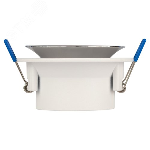 Светильник встраиваемый декоративный KL103 WH/CH MR16 GU5.3 белый хром - фото 4