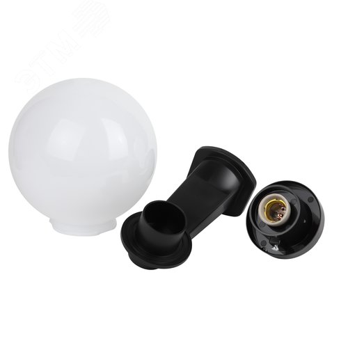 Светильник настенный НБУ 01-60-201 шар опаловый IP44 Е27 max60Вт d200mm с настенным крепежом - фото 13