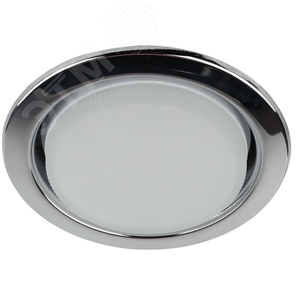 Светильник встраиваемый KL35 CН-10 /1 под лампу Gx53 220V 13W хром (10/100/2400) - фото 1