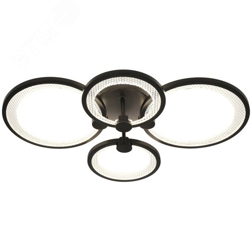 Светильник светодиодный потолочный ДПБ-78Вт 3844Лм Модерн с ДУ Odry CLL-1-78-RC BK - фото 3