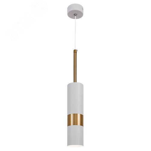 Светильник подвесной потолочный PL33 WH/GD MR16 GU10 цилиндр белый, золото - фото 5