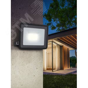 Прожектор светодиодный ДО-20 Вт 4000К 1600 Лм IP65 черный 20w нейтральный 200-240В LPR-023-0-40K-020 - фото 5