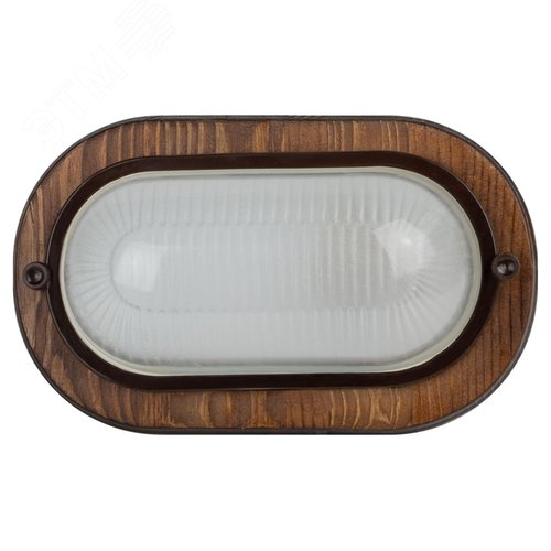 Светильник дерево орех, плафон стекло, под лампу с цоколем Е27 НБО 04-60-021 - фото 3