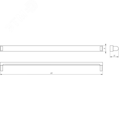 Светильник SPO-801-0-001-060 Св-к под светодиод. лампу T8 G13 600мм - фото 6