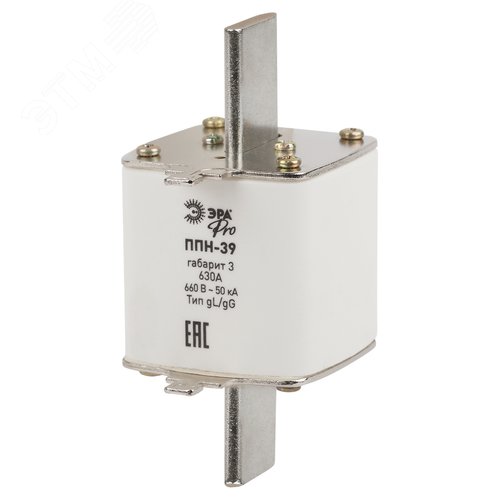 Изображение товара Предохранитель плавкий PRO plan-39-3-630 ППН-39, габарит 3, 630А (шт)