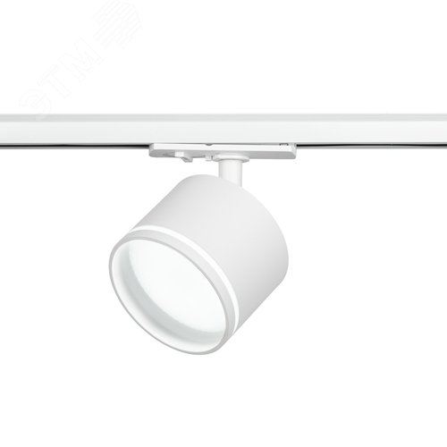 Светильник трековый однофазный TR75 - GX53 WH под лампу GX53 c акриловым кольцом белый - фото 4