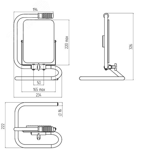 Подставка для прожектора LPR-STAND шириной до 175см - фото 7