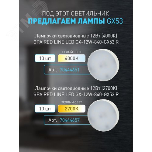 Светильник настенно-потолочный спот OL39 CH под GX53 IP20 хром - фото 9