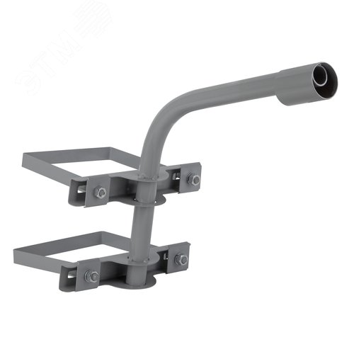 Кронштейн на опору с 2 хомутами 350мм d 48 SPP-AC4-0-350-048 - фото 1