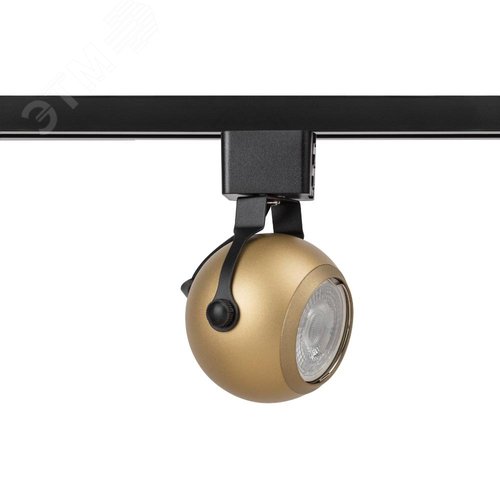 Светильник трековый однофазный TR35-GU10 MG MR16 матовое золото под лампу - фото 3