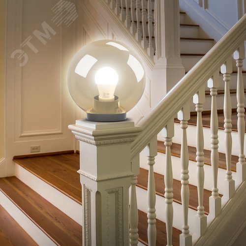 Светильник на опору/кронштейн НТУ 01-100-3033 шар золотистый IP44 Е27 max100Вт d300mm - фото 5