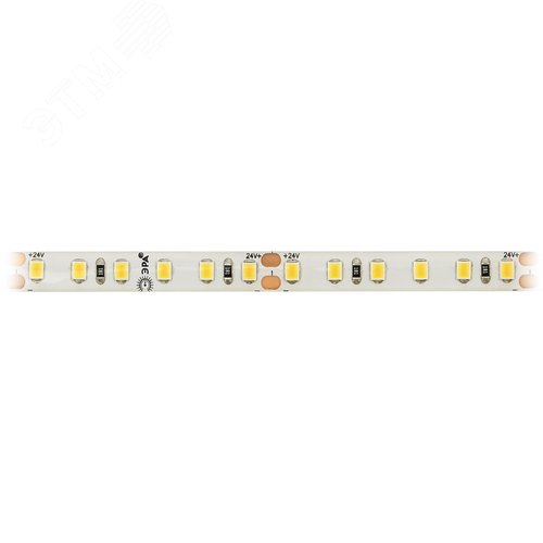 Лента светодиодная 14,4Вт/м 24В 2700К IP65 120LED/м LS2835-14,4-120-24-65-2700К-5m - фото 3