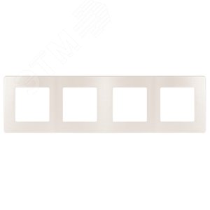 Изображение товара Рамка для розеток и выключателей 4 поста перламутр пластик ЭРА 12 12-5104-15 (шт)