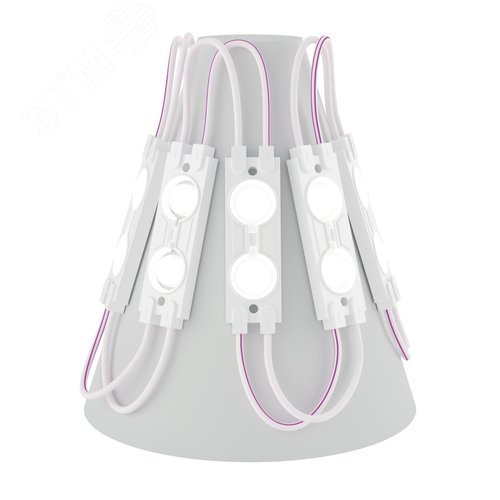 Модуль светодиодный 8Вт/м 12В 6500К IP65 16LED/м MZ2835-02-12V-2835-IP65-5m-6500 - фото 2