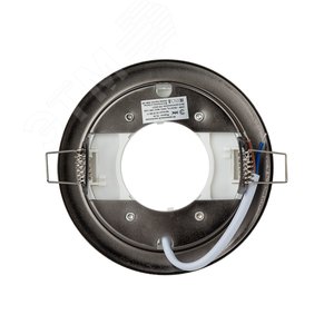 Светильник встраиваемый KL35 BK-10 /1 под лампу Gx53 220V 13W черный металл (10/100/2400) - фото 6