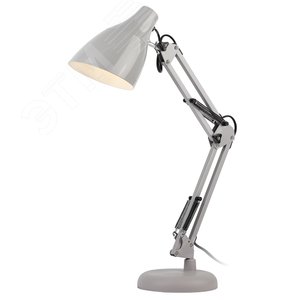 Изображение товара Светильник настольный N-123-Е27-40W-GY серый ( (шт)