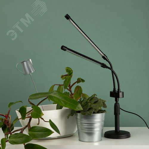 Светильник светодиодный настольный полного спектра 20 Вт для растений черный FITO-20W-АLED-Ra-USB - фото 11