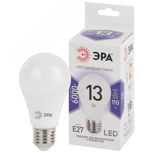Лампа светодиодная LED 13 Вт 1040Лм 6000К груша холодный E27 170-265В LED A60-13W-860-E27 Standart - фото 2