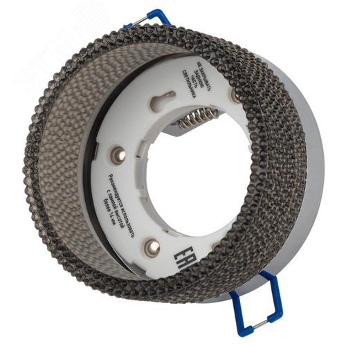 Светильник встраиваемый под лампу GX53 DK97 CH/BK хром черный - фото 4