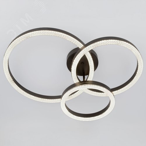 Светильник светодиодный потолочный ДПБ-110Вт 3000К/6000К Модерн Bloom CLL-1 110W RC BK с ДУ - фото 3