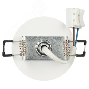 Светильник встраиваемый алюминиевый KL106 WH/SL MR16 GU5.3 белый/серебро матовый - фото 5