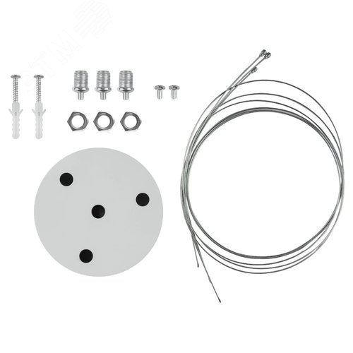 Светильник LED Geometria Igrek SPO-144-W-40K-066 66Вт 4000К 4000Лм IP40 1200х1200х80 белый подвесной драйвер внутри - фото 11