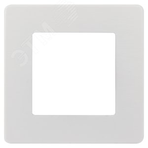 Рамка для розеток и выключателей Серия 12 12-5101-01 на 1 пост, Сатин, белый