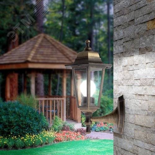 Светильник настенный НБУ 06-60-001 шестигранный под бронзу IP44 Е27 max60Вт - фото 11