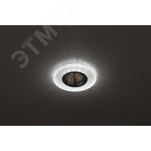 Светильник точечный декоративный cо светодиодной подсветкой, прозрачный DK LD1 WH ЭРА Б0018775 ЭРА - 2