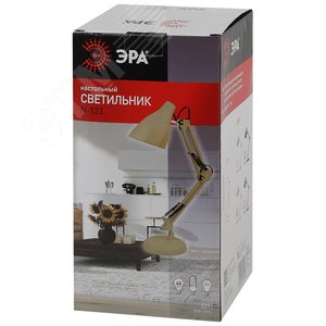 Светильник настольный N-123-Е27-40W-BG бежевый (12/96) - фото 2