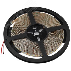 Лента светодиодная 9,6Вт/м 12В 2700К IP65 120LED/м KU-2835AD-120D-WW - фото 1