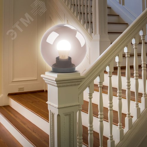 Светильник на опору/кронштейн НТУ 01-100-305 шар дымчатый IP44 Е27 max100Вт d300mm - фото 5