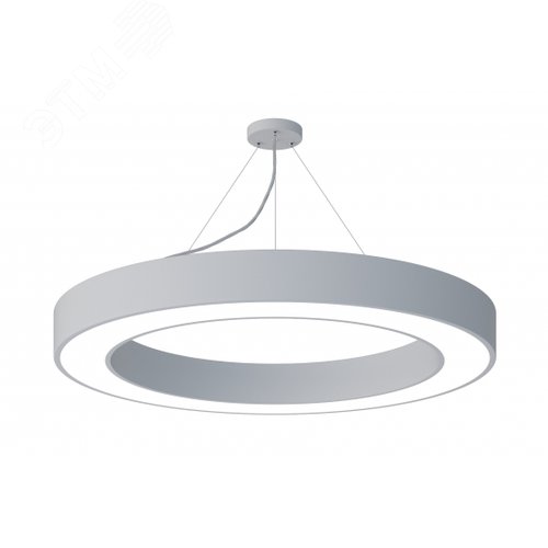 Светильник LED Geometria Ring SPO-134-W-40K-056 56Вт 4000К 4200Лм IP40 800х80 белый подвесной драйвер внутри - фото 2