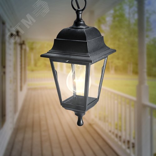 Светильник подвесной НСУ 04-60-001 четырехгранный черный IP44 Е27 max60Вт - фото 8