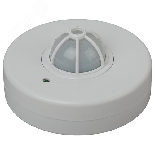 Датчик движения белый максимальная нагрузка 1200Вт угол обзора 180-360 градусов дальность 12м MD 017 - фото 2