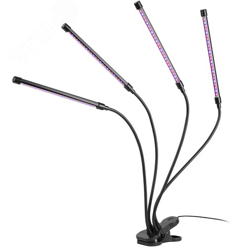 Светильник светодиодный для растений на прищепке красно-синего спектра 40 Вт FITO-40W-АLED-RB - фото 2