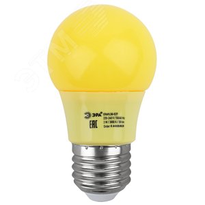 Лампа светодиодная для Белт-Лайт диод. груша желт., 13SMD, 3W, E27 ERAYL50-E27 LED A50-3W-E27 Б0049581 ЭРА - 3