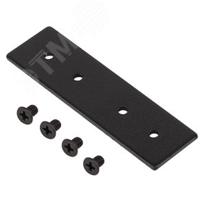 Коннектор TRM-S20-C прямой для накладного магнитного шинопровода NOVA TRM-S20 черный - фото 1