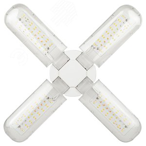 Фитолампа для растений светодиодная FITO-36W-Rа90-E27-FOLD 4-х лепестковая полного спектра 36 Вт Е27 - фото 7