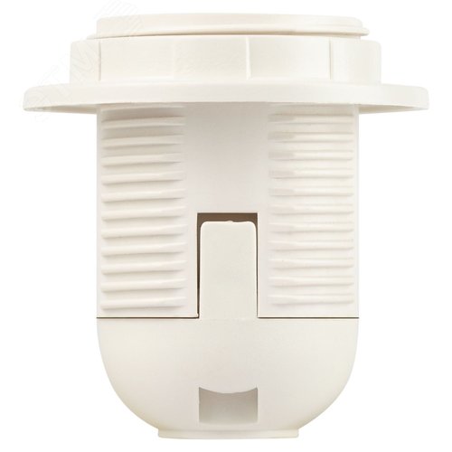 Патрон Е27 с кольцом пластик белый - фото 4