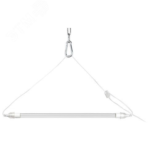 Светильник для растений, фитолампа светодиодная линейная FITO-9W-Rа90-Т8+FITO-Holder IP65 2хG13 с выключателем, 1.5м - фото 6