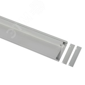 Комплект с накладным анодированным профилем 8018 80х18мм 2м - фото 1