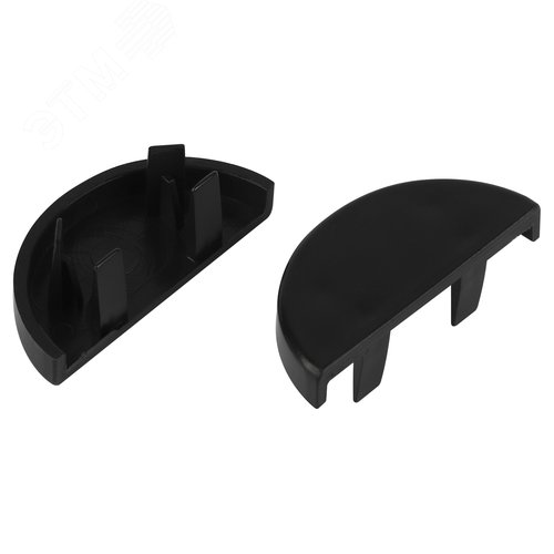 Изображение товара Заглушка EC-KK-30-13-GR для полукруглого кабель-канала графит 30х13мм 2шт/комплект (шт)