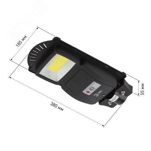 Светильник консольный на солнечной батарее, COB,20W,с датчиком движения, ПДУ, 450 Лм, 5000K, IP65 - фото 10