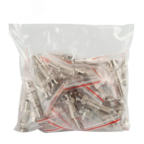 Разъем R-BNC01 штекер BNC под винт с пружиной металл - фото 4