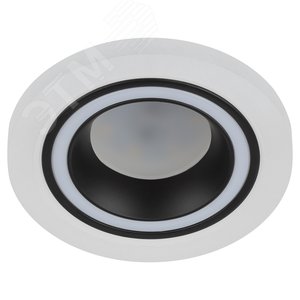 Встраиваемый светильник декоративный DK90 WH/BK MR16/GU5.3 белый/черный Б0054359 ЭРА - 3