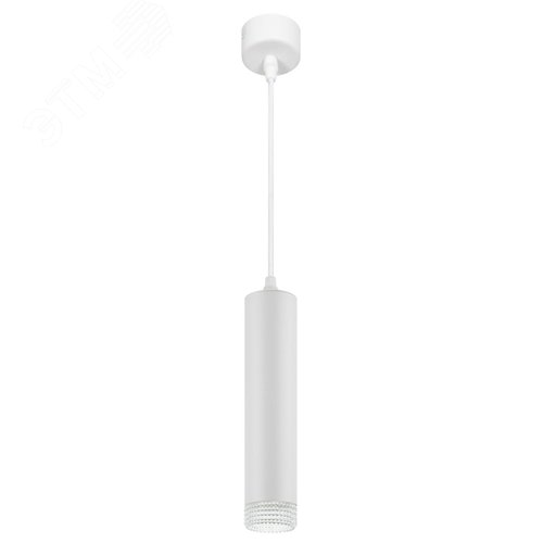 Светильник подвесной (подвес) PL18 WH/CL MR16 GU10 потолочный цилиндр белый, прозрачный - фото 3