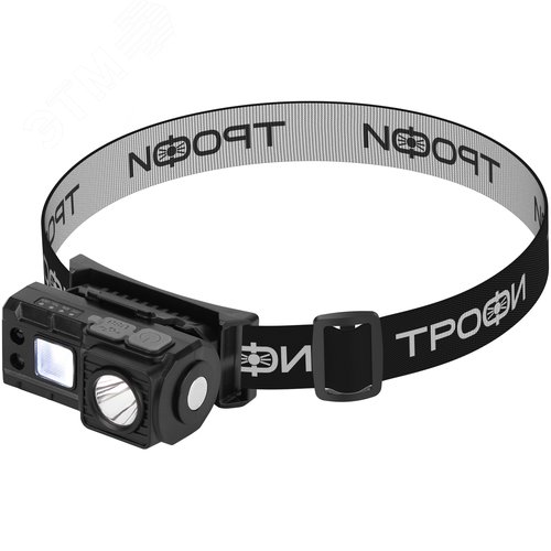 Фонарь налобный светодиодный Трофи GA-102 аккумуляторный 3 Bт сенсорное управление магнит клипса 5 режимов - фото 3